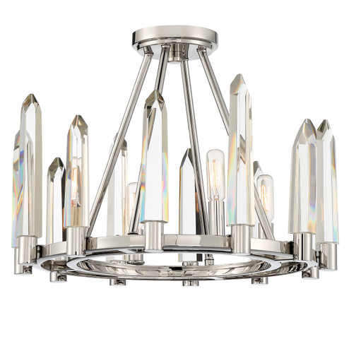 Watson Four Light Semi Flush Mount in Polished Nickel (60|WAT-B2004-PN)