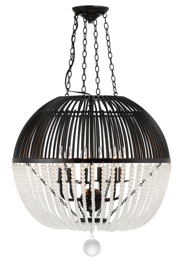 Duval Six Light Pendant in Matte Black (60|DUV-626-MK)