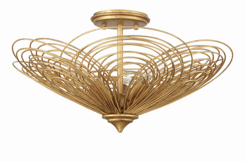 Doral Three Light Semi Flush Mount in Renaissance Gold (60|DOR-B7703-RG)