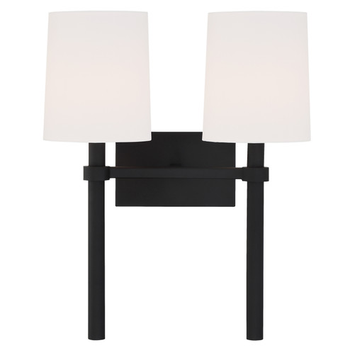 Bromley Two Light Wall Sconce in Black Forged (60|BRO-452-BF)