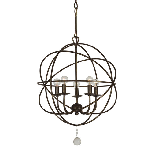 Solaris Five Light Mini Chandelier in English Bronze (60|9224-EB)