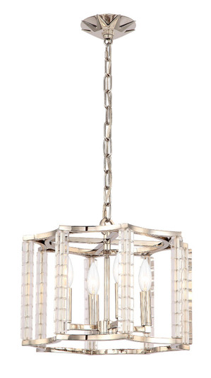 Carson Four Light Chandelier in Polished Nickel (60|8854-PN)