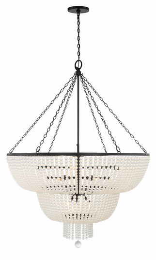 Rylee 15 Light Chandelier in Matte Black (60|614-MK)