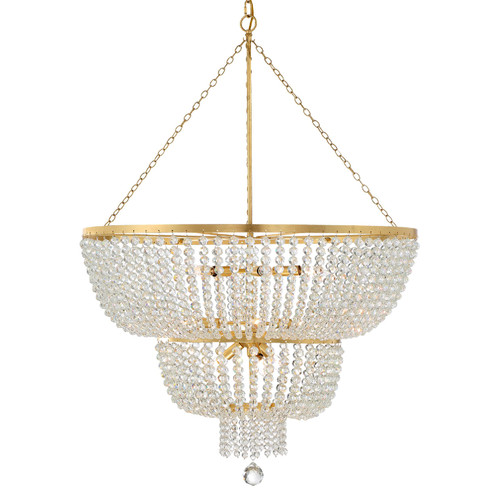 Rylee 12 Light Chandelier in Antique Gold (60|612-GA)