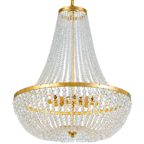 Rylee Eight Light Chandelier in Antique Gold (60|609-GA)