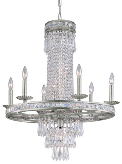 Mercer Ten Light Chandelier in Olde Silver (60|5266-OS-CL-MWP)