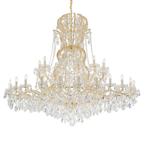 Maria Theresa 37 Light Chandelier in Gold (60|4460-GD-CL-S)