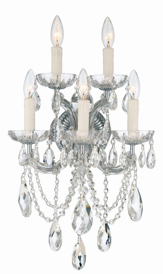 Maria Theresa Five Light Wall Sconce in Polished Chrome (60|4425-CH-CL-SAQ)