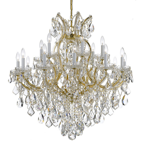 Maria Theresa 19 Light Chandelier in Gold (60|4418-GD-CL-S)