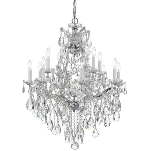 Maria Theresa 13 Light Chandelier in Polished Chrome (60|4413-CH-CL-S)