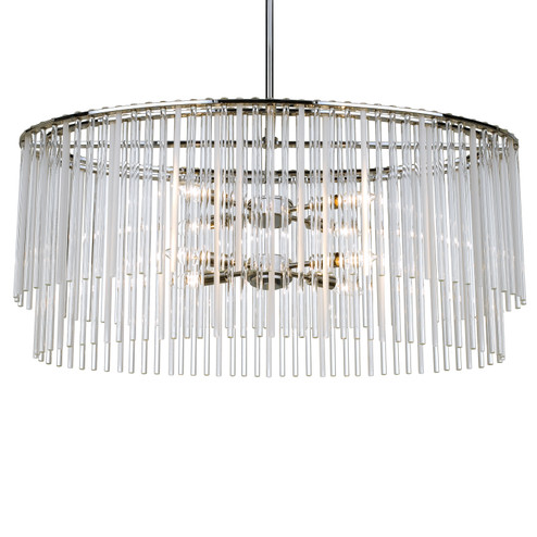 Bleecker Eight Light Chandelier in Polished Chrome (60|398-CH)