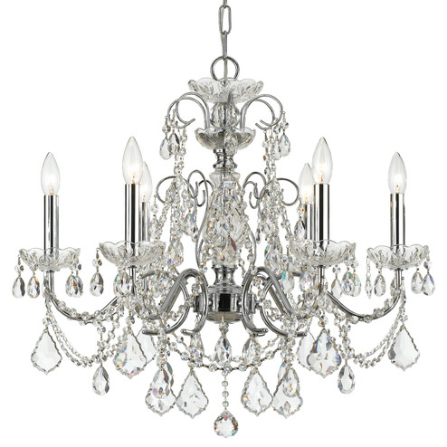 Imperial Six Light Chandelier in Polished Chrome (60|3226-CH-CL-I)