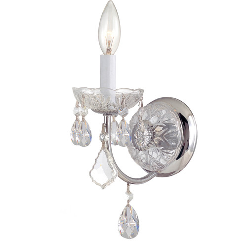 Imperial One Light Wall Sconce in Polished Chrome (60|3221-CH-CL-SAQ)