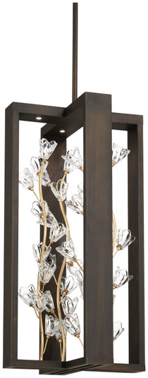Maison Des Fleurs LED Pendant in Regal Bronze With Empire Gold Leaf (29|N7967-730-L)