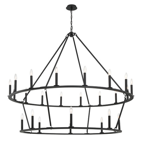 Lancelot II 24 Light Chandelier in Black (90|192408)