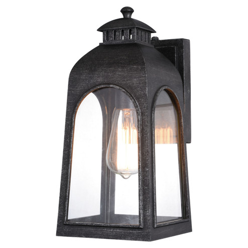 Pilsen One Light Outdoor Wall Mount in Brushed Charcoal (63|T0591)