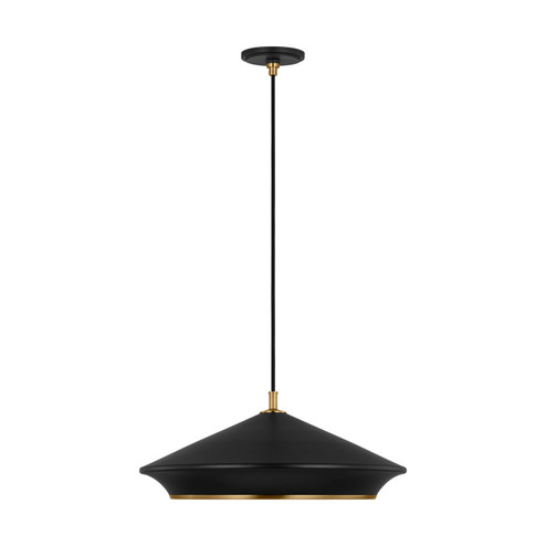 Stanza One Light Pendant in Midnight Black (454|TP1241MBKBBS)