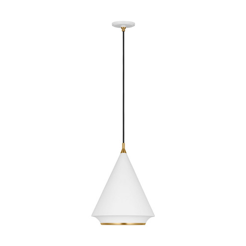 Stanza One Light Pendant in Matte White (454|TP1231MWTBBS)