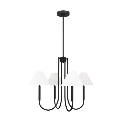 Porteau Five Light Chandelier in Midnight Black (454|DJC1024MBK)
