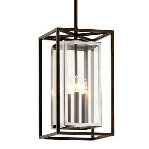 Morgan Three Light Hanger in Bronze/Stainless Steel (67|F6517-BRZ/SS)