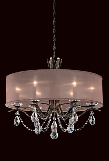 Vesca Six Light Chandelier in Ferro Black (53|VA8306N-59R2)