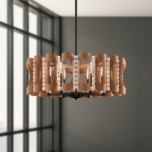 Twilight Six Light Chandelier in Black (53|MR1006N-BK1O)