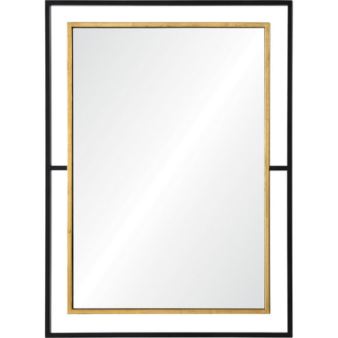 Gray Mirror in Gold Leaf, Black (443|MT2244)