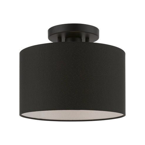 Bainbridge One Light Semi-Flush Mount in Black (107|45662-04)