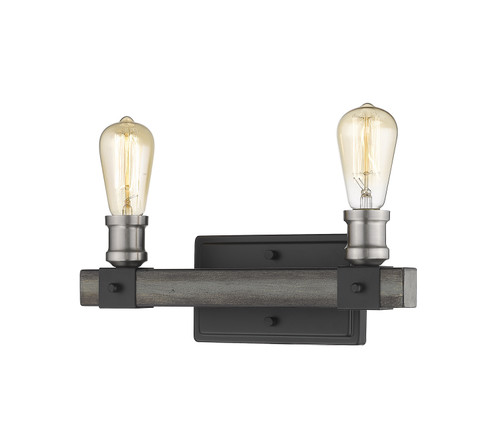 Kirkland Two Light Vanity in Ashen Barnboard (224|472-2V-ABB)