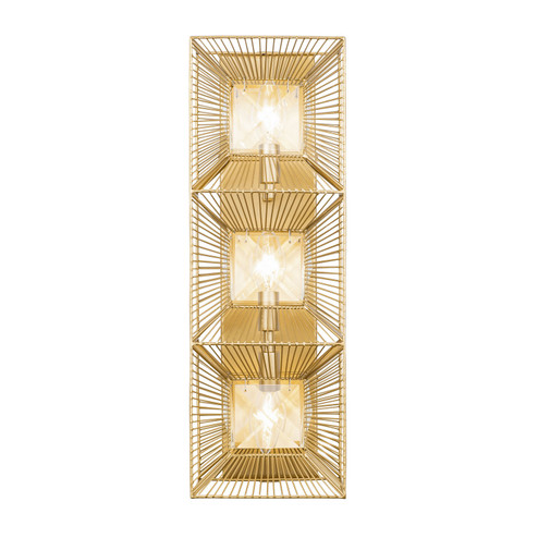 Arcade Three Light Wall Sconce in French Gold (137|366W03FG)