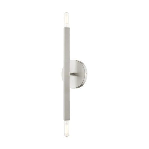 Monaco Two Light Wall Sconce in Brushed Nickel (107|46981-91)