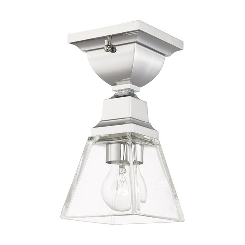 Mission One Light Flush Mount in Polished Chrome (107|45562-05)