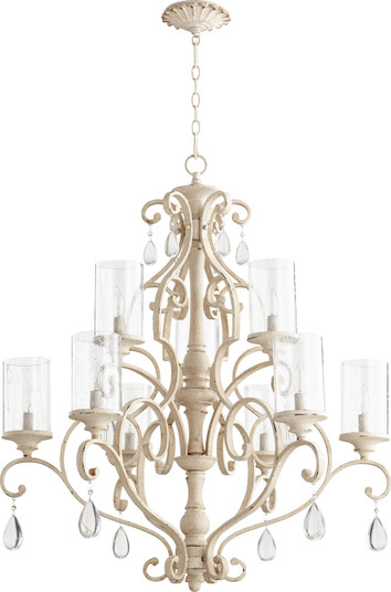 San Miguel Nine Light Chandelier in Persian White (19|6073-9-70)