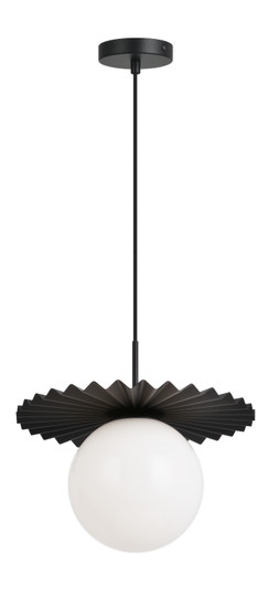 Modern Ruff One Light Pendant in Black (423|C83111BKOP)