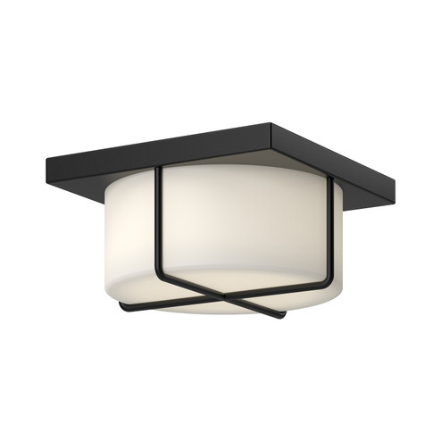 Regalo LED Flush Mount in Black/Opal Glass (347|FM45910-BK/OP)