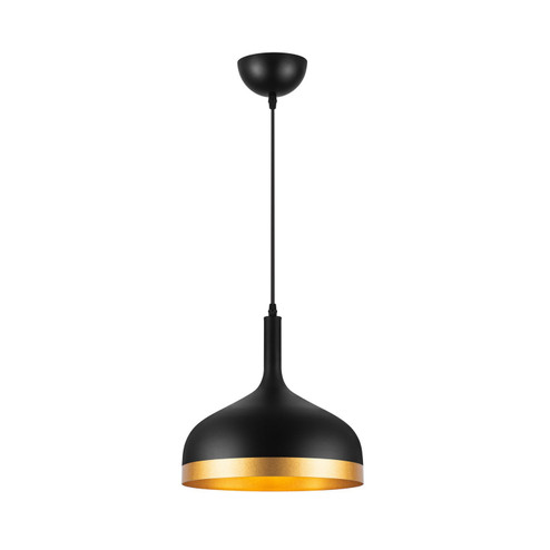 Dash One Light Pendant in Black & Gold (78|SC13350BK)