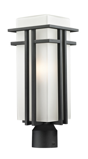 Abbey One Light Outdoor Post Mount Fixture in Black (224|549PHB-BK-R)