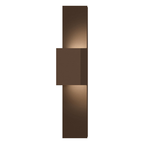 Flat Box LED Wall Sconce in Textured Bronze (69|7108.72-WL)