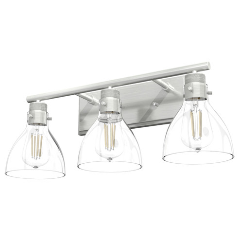 Van Nuys Three Light Bathroom Vanity in Brushed Nickel (47|48036)
