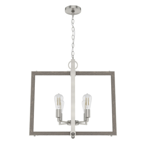 Woodburn Four Light Pendant in Brushed Nickel (47|19807)