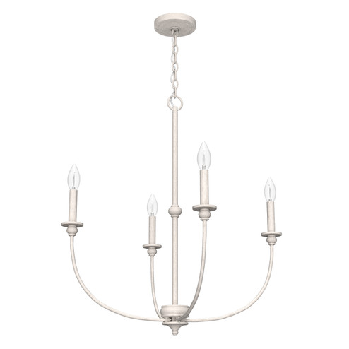 Southcrest Four Light Chandelier in Distressed White (47|19637)