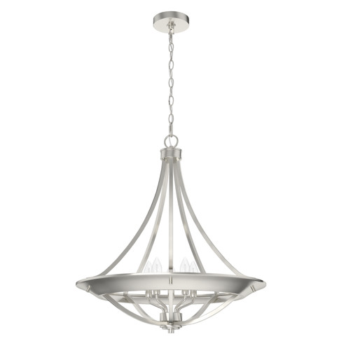Perch Point Four Light Pendant in Brushed Nickel (47|19429)