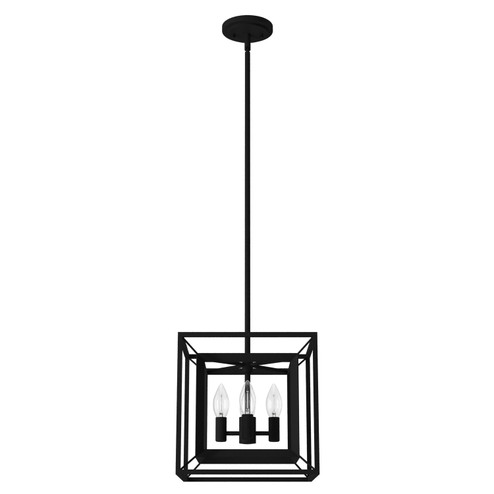 Doherty Four Light Pendant in Natural Black Iron (47|19412)