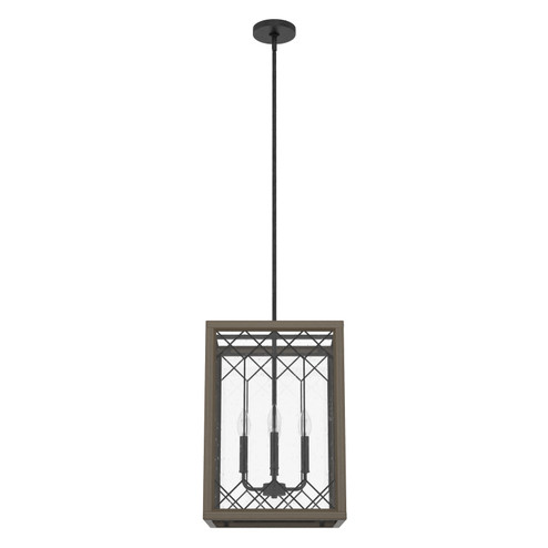 Chevron Four Light Lantern in Rustic Iron (47|19371)