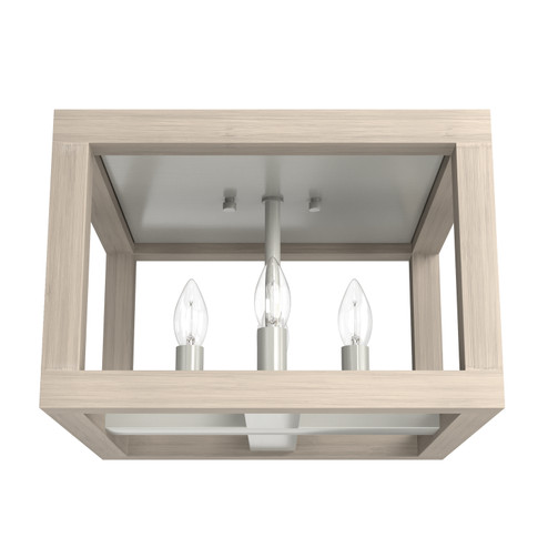 Squire Manor Four Light Flush Mount in Brushed Nickel (47|19089)