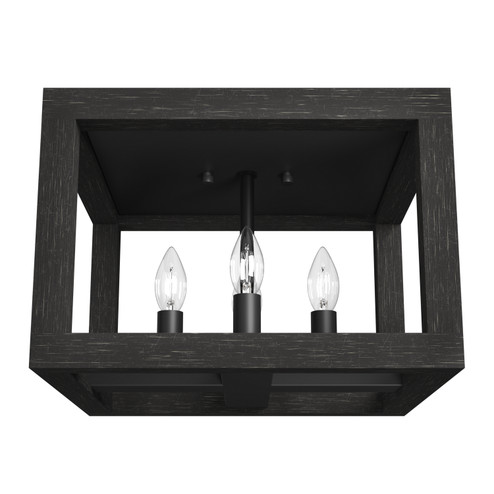 Squire Manor Four Light Flush Mount in Matte Black (47|19088)