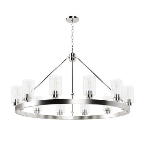 Hartland 12 Light Chandelier in Brushed Nickel (47|13059)