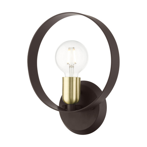 Modesto One Light Wall Sconce in Bronze w/ Satin Brasss (107|46421-07)