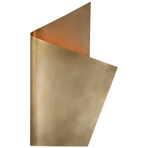 Piel LED Wall Sconce in Antique-Burnished Brass (268|KW 2633AB)