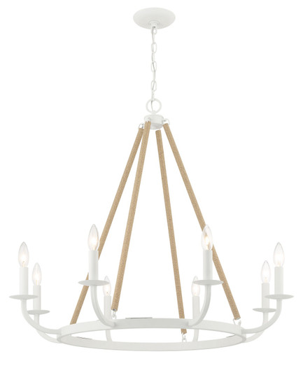 Lanton Eight Light Chandelier in Sand White (7|2128-655)